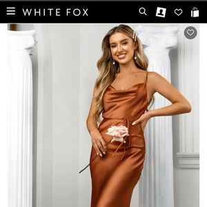 Be My Lover Midi Dress in Rust